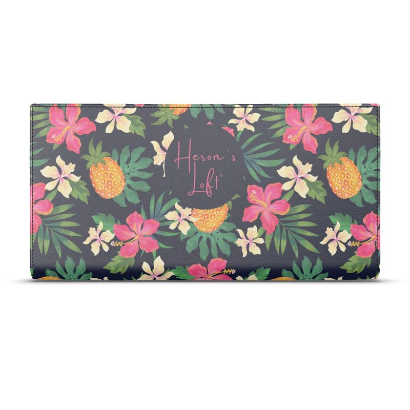 Travel Wallet - Nappa Leather - Pineapple Paradise