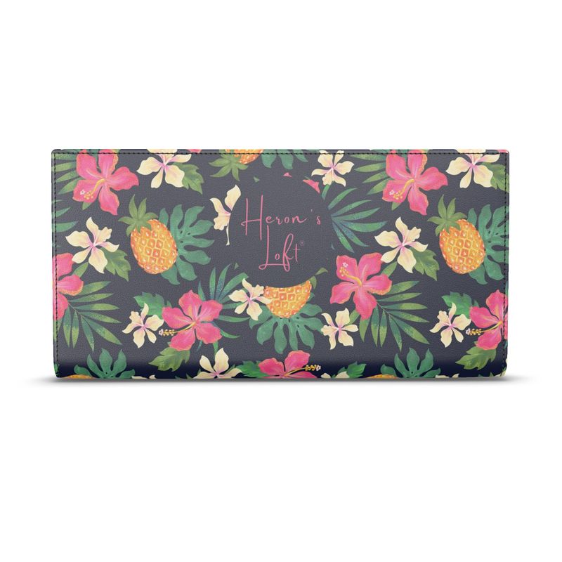 Travel Wallet - Nappa Leather - Pineapple Paradise