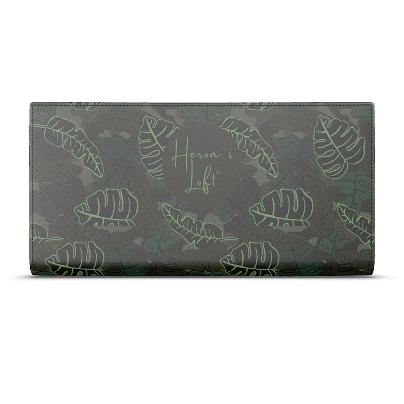 Travel Wallet - Nappa Leather - Camo Leaves