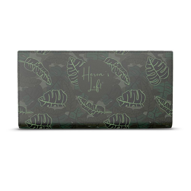 Travel Wallet - Nappa Leather - Camo Leaves