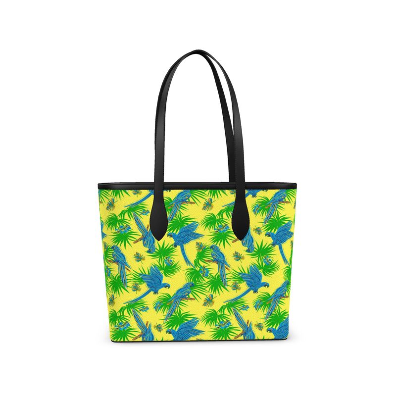 City Tote Bag - Nappa Leather - Tropical Macaw - Bright Yellow