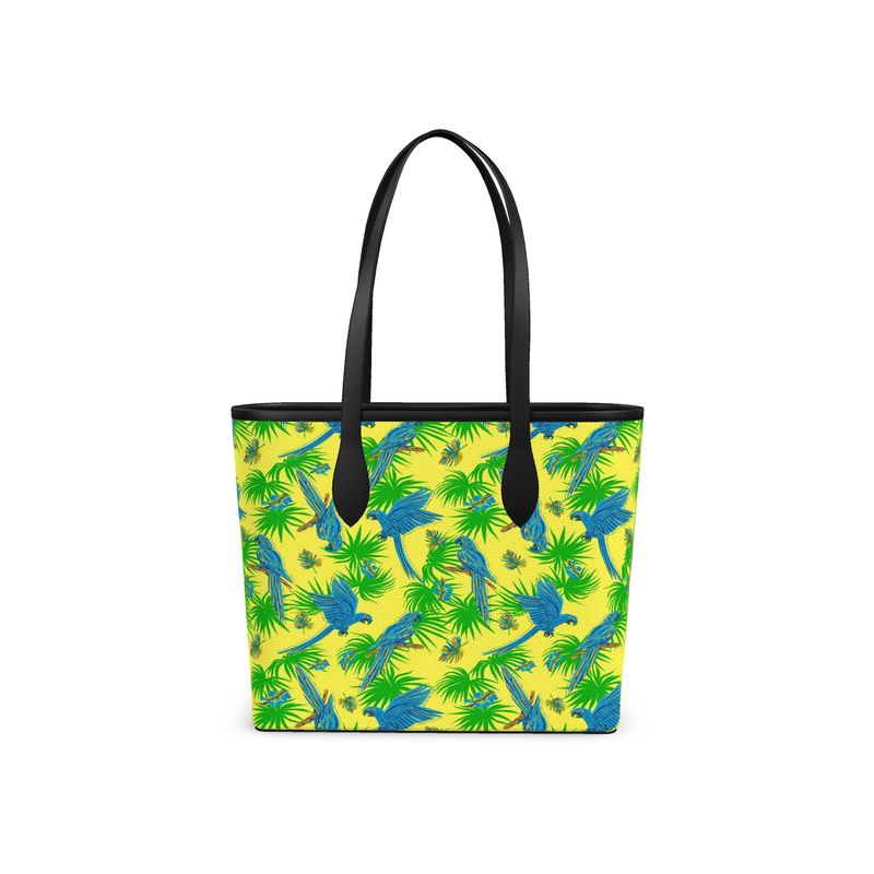 City Tote Bag - Nappa Leather - Tropical Macaw - Bright Yellow