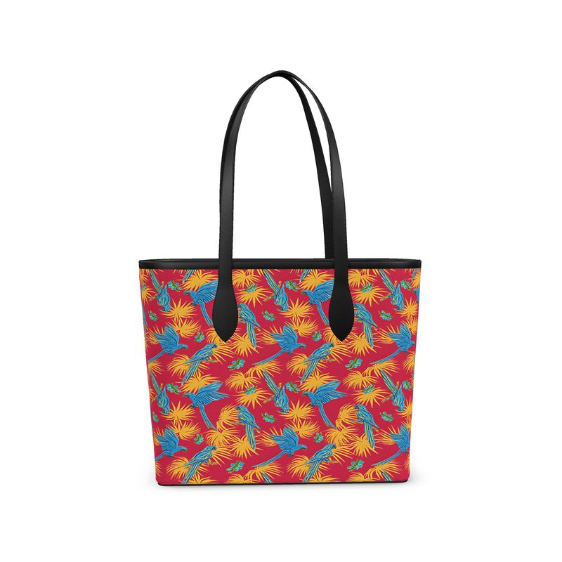 City Tote Bag - Nappa Leather - Tropical Macaw - Red