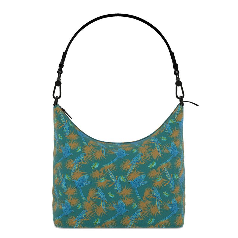 Square Shoulder Bag - Nappa Leather - Tropical Macaw - Sea Foam Green