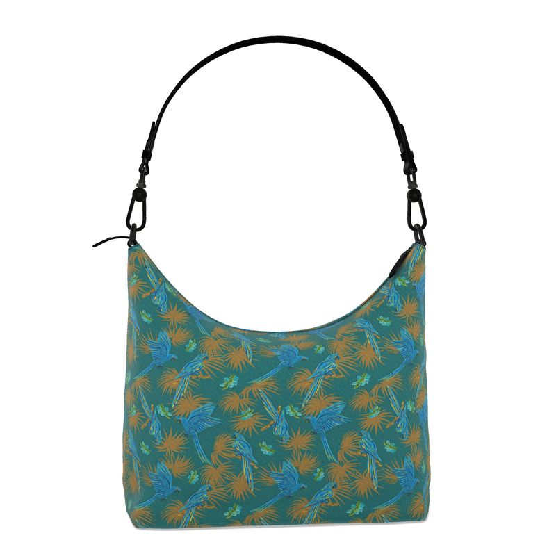 Square Shoulder Bag - Nappa Leather - Tropical Macaw - Sea Foam Green