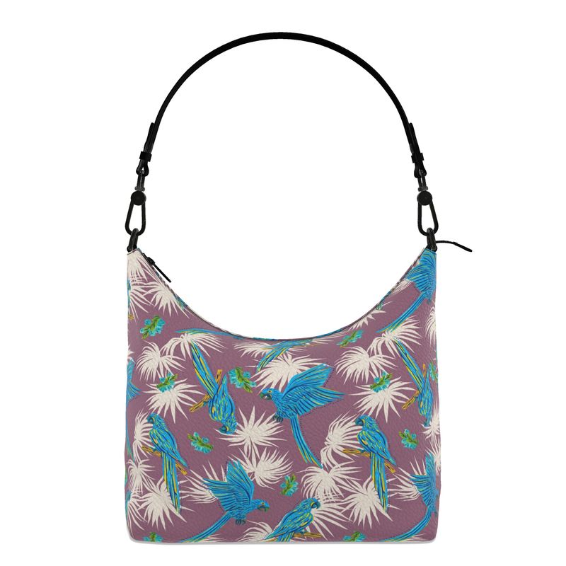Square Shoulder Bag - Nappa Leather - Tropical Macaw - Purple