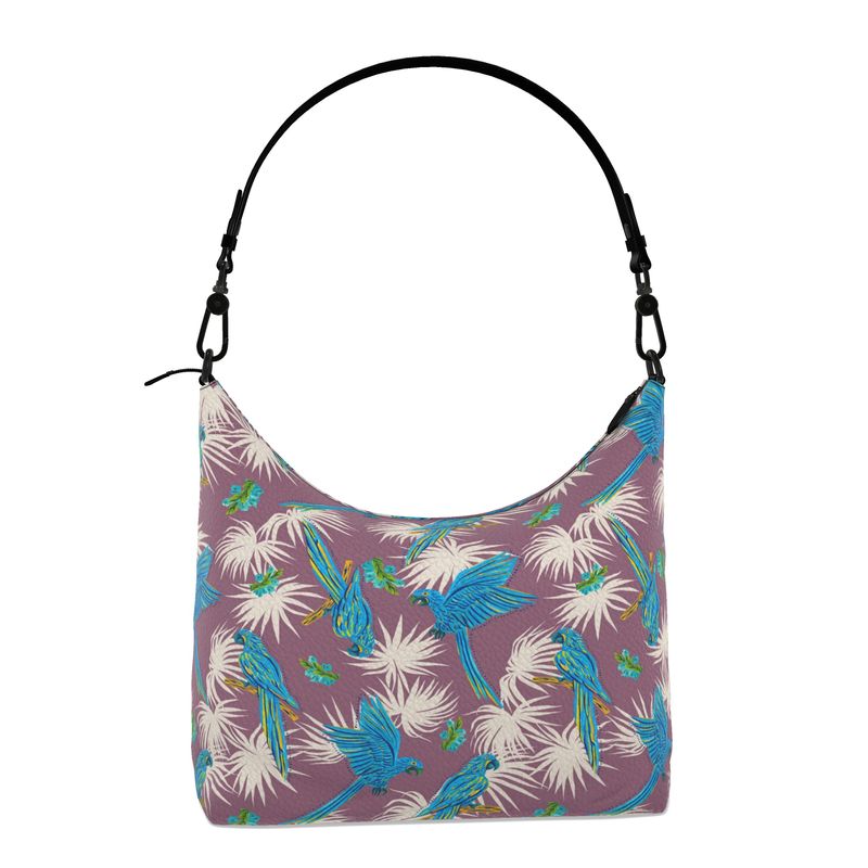 Square Shoulder Bag - Nappa Leather - Tropical Macaw - Purple