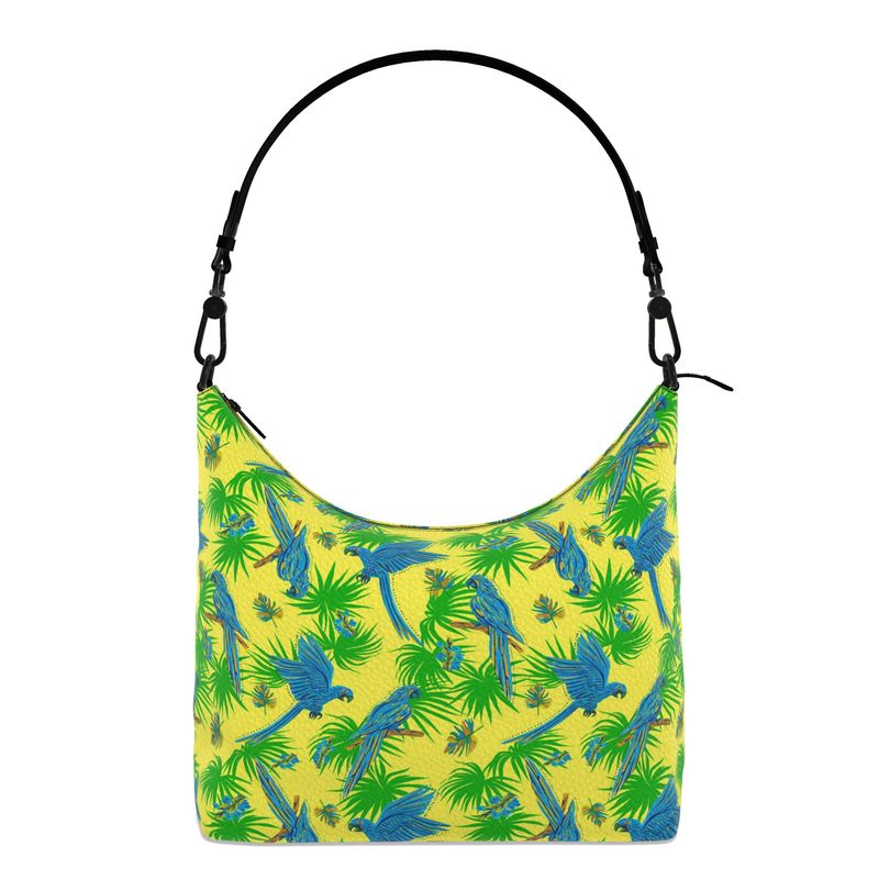 Square Shoulder Bag - Nappa Leather - Tropical Macaw - Bright Yellow