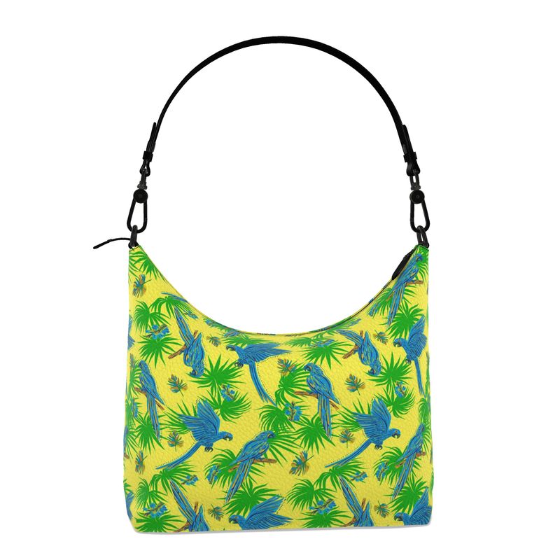 Square Shoulder Bag - Nappa Leather - Tropical Macaw - Bright Yellow