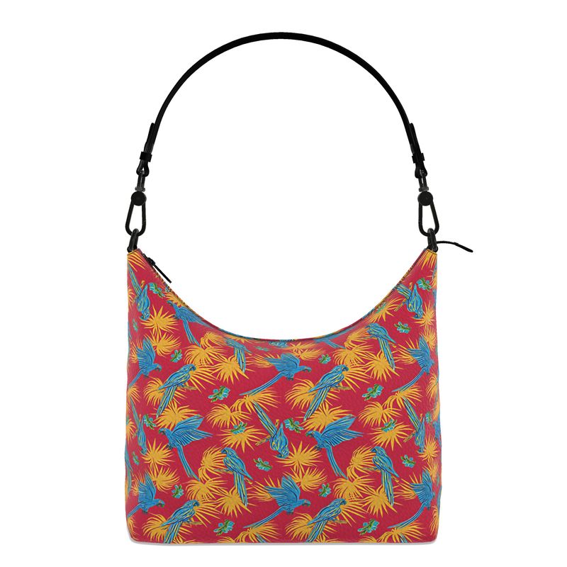 Square Shoulder Bag - Nappa Leather - Tropical Macaw - Red