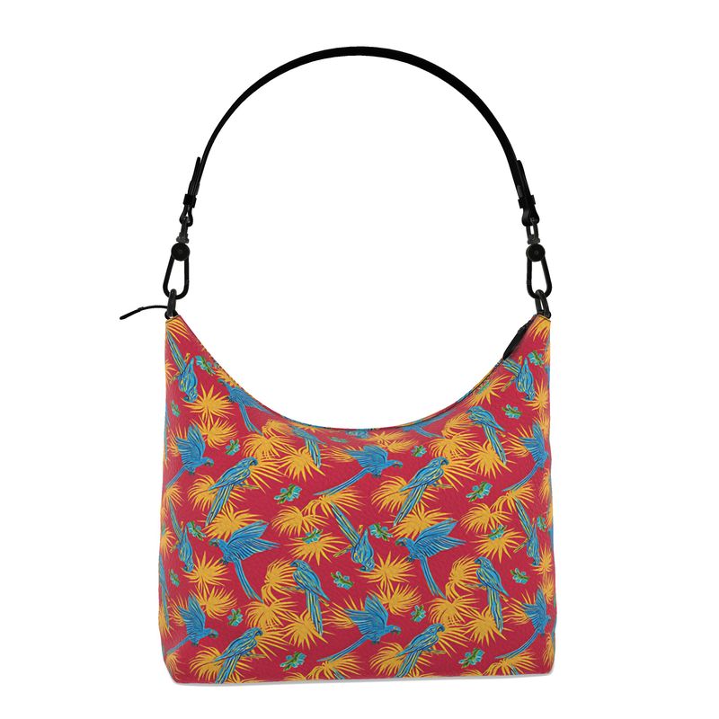Square Shoulder Bag - Nappa Leather - Tropical Macaw - Red