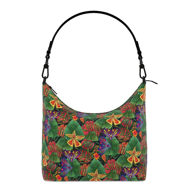 Square Shoulder Bag - Nappa Leather - Jungle Flower