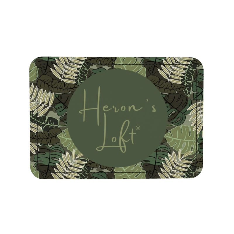 Square Shoulder Bag - Nappa Leather - Camo Leaves