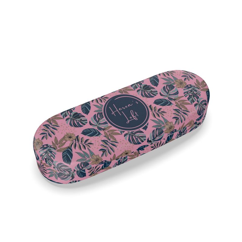 Glasses Hard Case - Midnight Monstera - Lunaria Rose