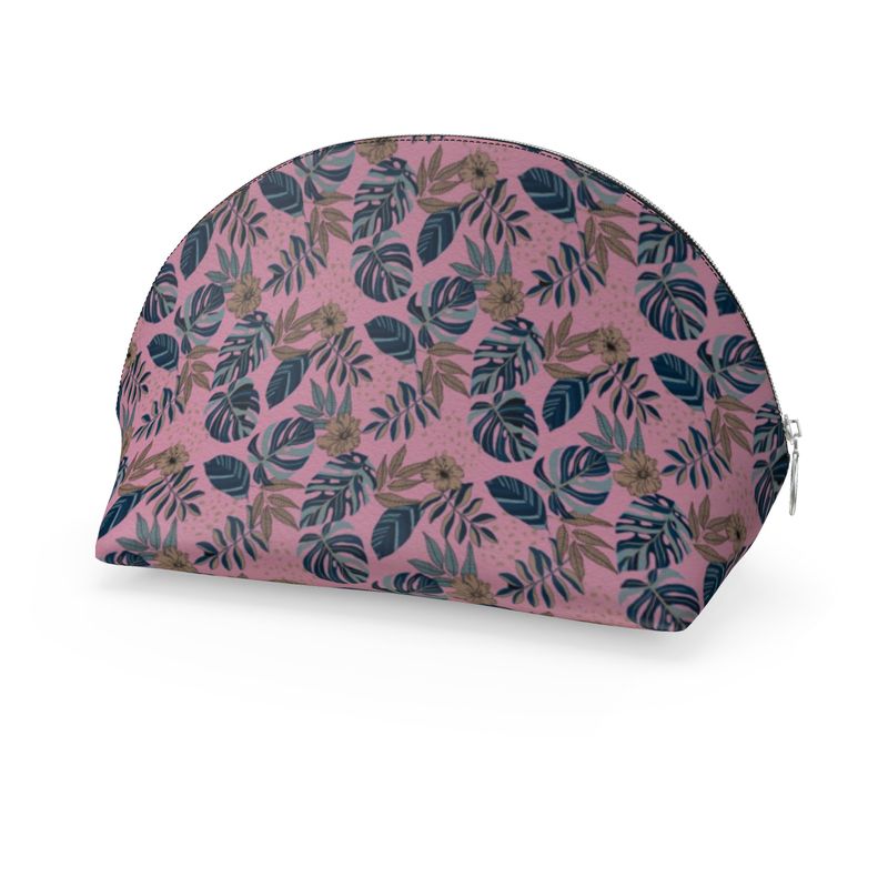 Shell Coin Purse - Midnight Monstera - Lunaria Rose