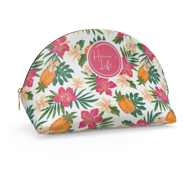 Shell Coin Purse - Pineapple Paradise - Coral Mist