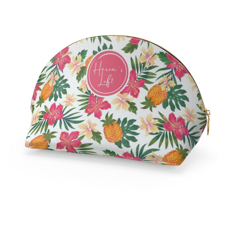 Shell Coin Purse - Pineapple Paradise - Coral Mist