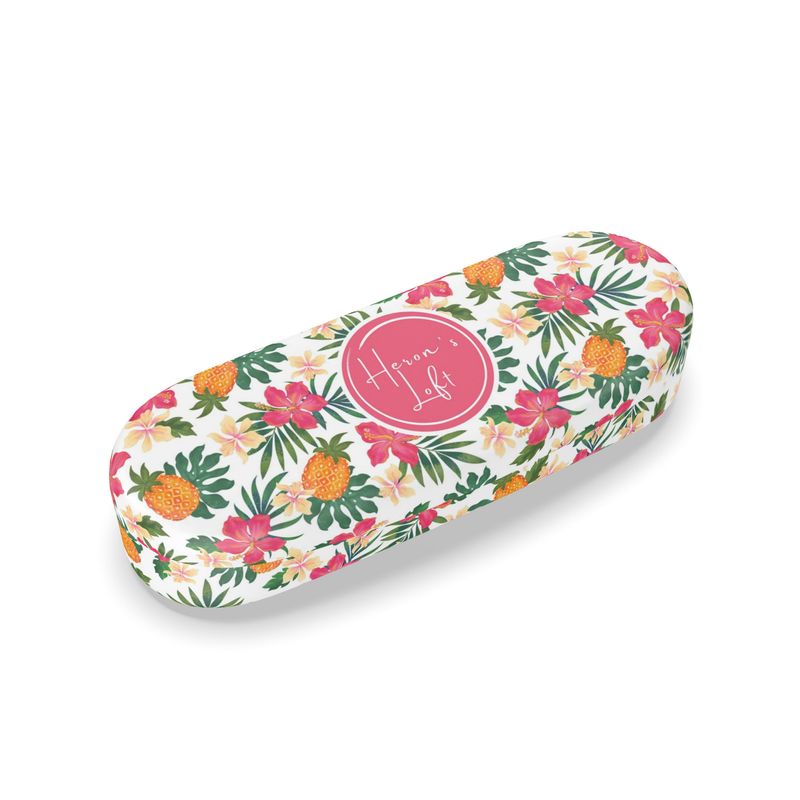 Glasses Hard Case - Pineapple Paradise - Coral Mist