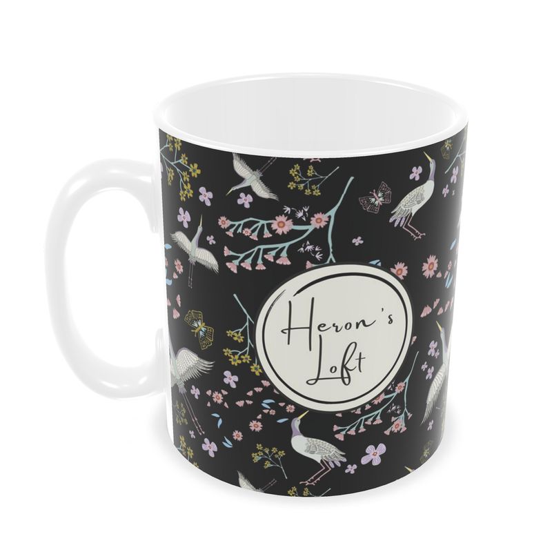 Coffee Mug - Onyx Crane