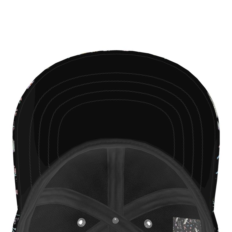 Baseball Cap - White Crane - Onyx Crane