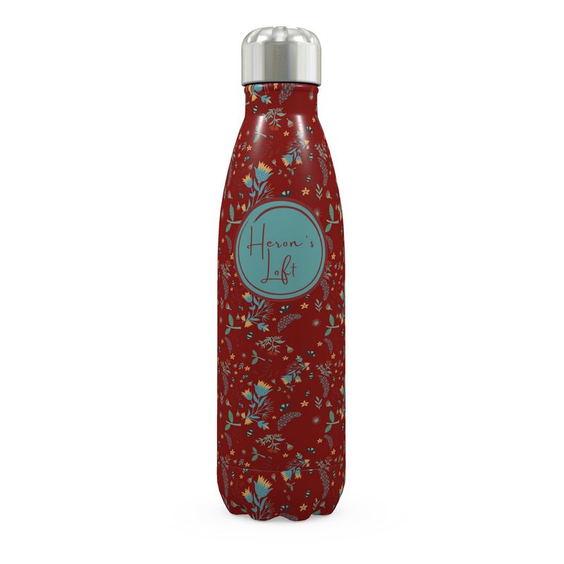 Stainless Steel Water Bottle - Bee Garden - Rustic Bloom