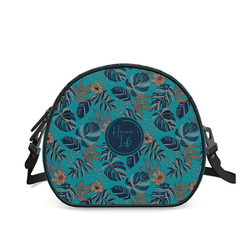 Gumdrop Bag - Nappa Leather - Cyan Noir