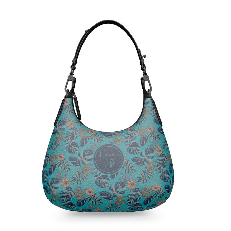 Arm Bag Mini - Nappa Leather - Cyan Noir