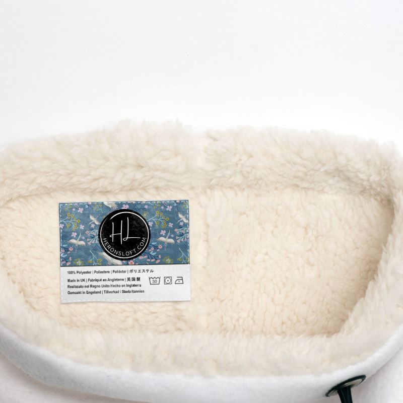 Sherpa Snood - White Crane