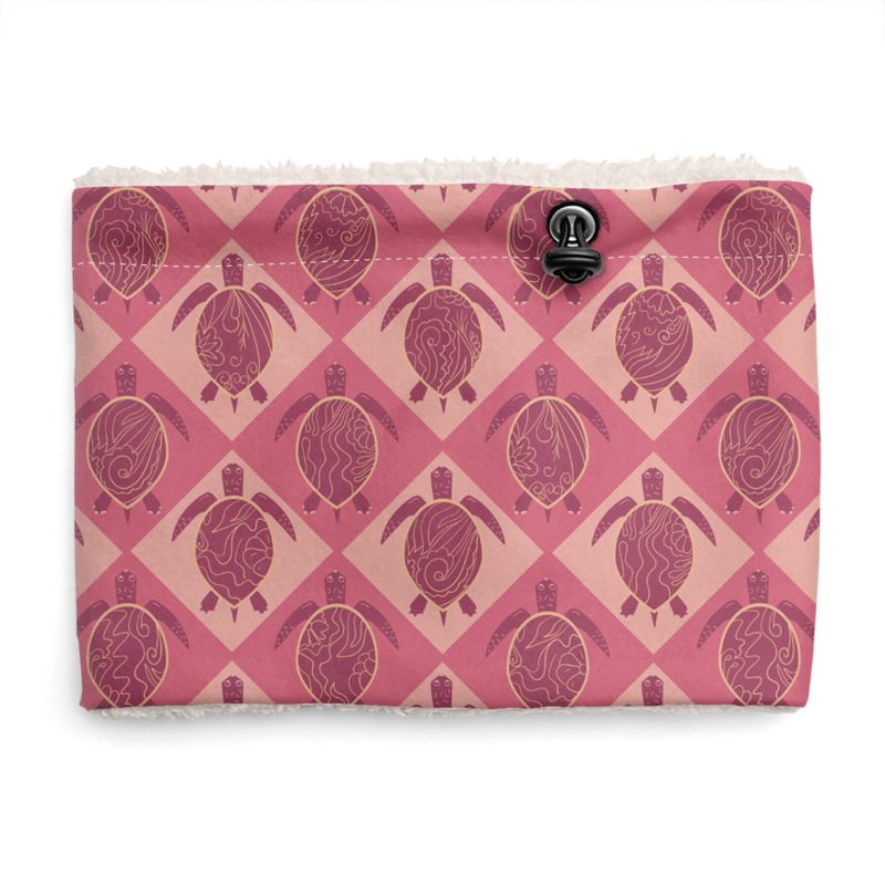 Sherpa Snood - Topo Turtles - Pink Tide
