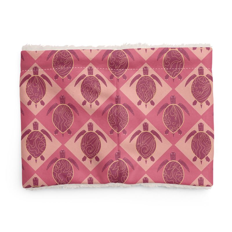 Sherpa Snood - Topo Turtles - Pink Tide