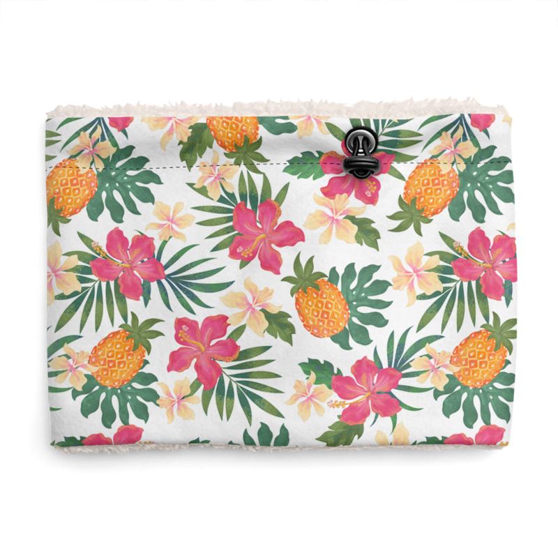 Sherpa Snood - Pineapple Paradise - Coral Blanc