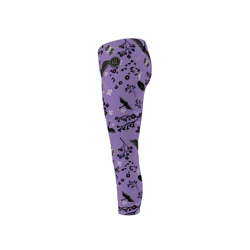 Women’s Mid-Rise Capri Length Leggings - Amethyst Ascent