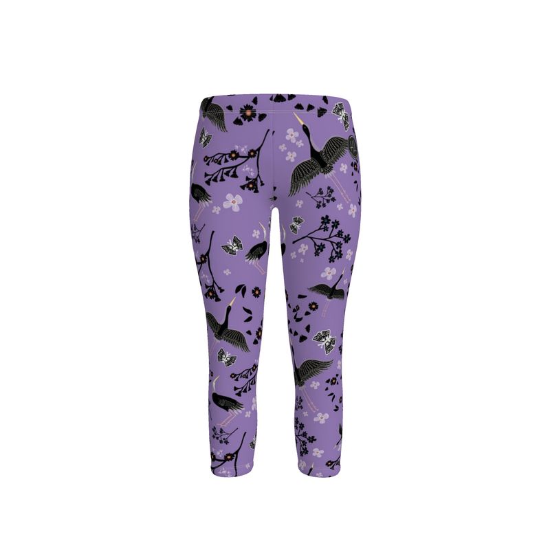 Women’s Mid-Rise Capri Length Leggings - Amethyst Ascent