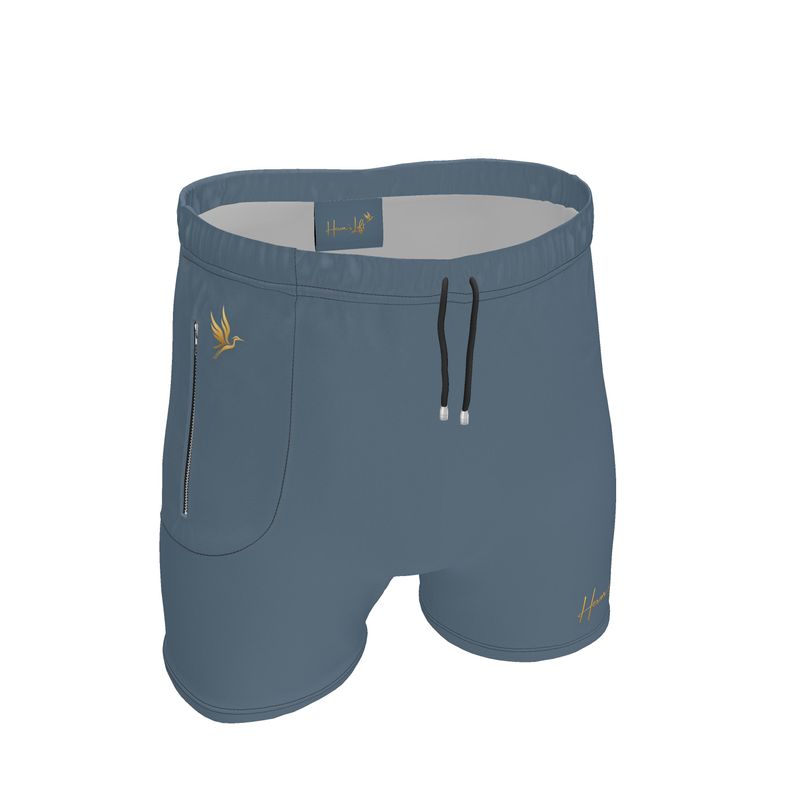 Signature Heron Blue Men's Gym Shorts