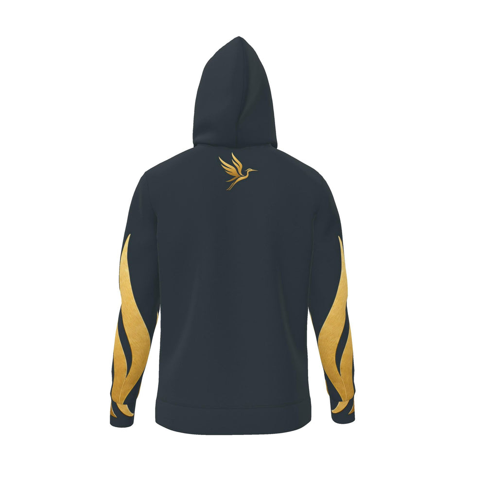 Premium Pullover Hoodie — Signature Heron Charcoal Luxe