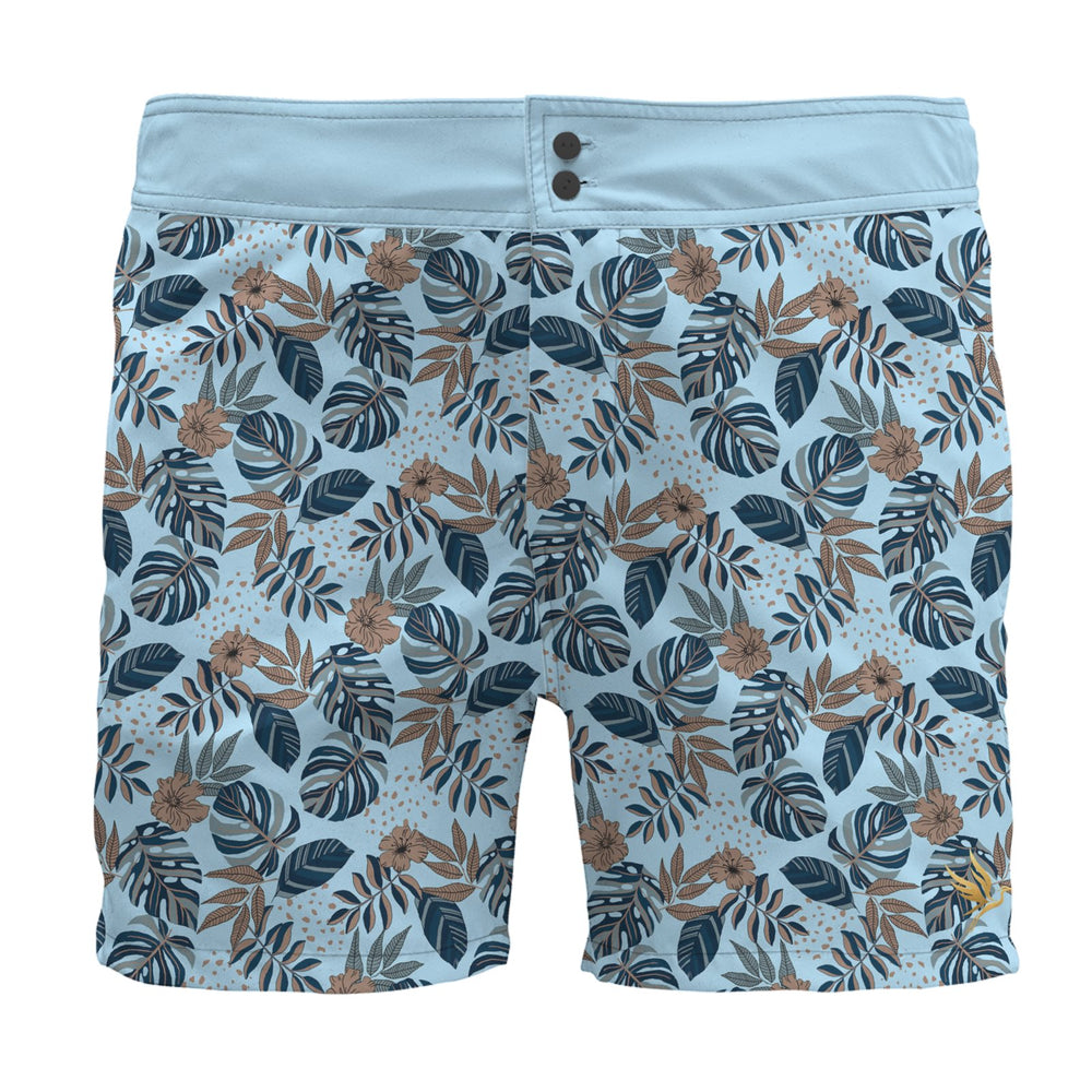Men's Board Shorts — Midnight Monstera Bluehaven