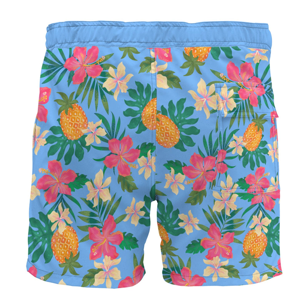 Men's Board Shorts — Pineapple Paradise Island Breeze