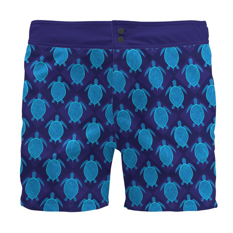 Topo Turtles Cobalt Tide Men's Board Shorts