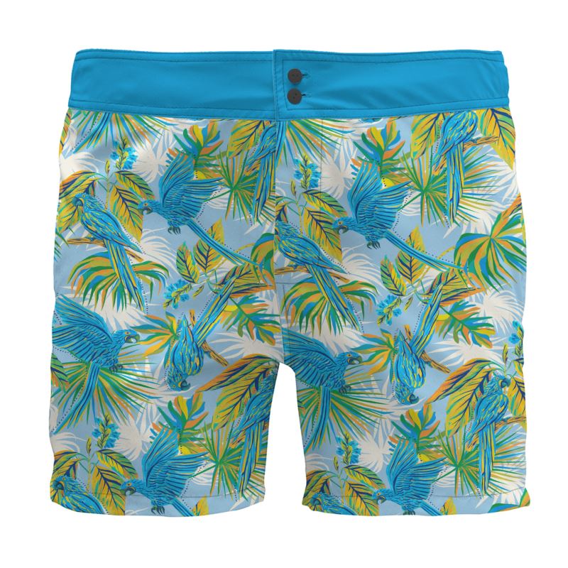 Tropical Macaw Men's Board Shorts