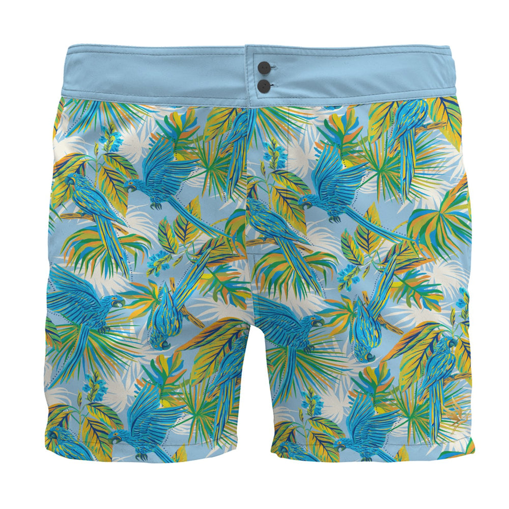 Men's Board Shorts — Tropical Macaw