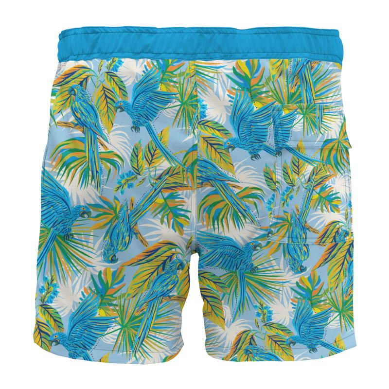 Tropical Macaw Men's Board Shorts