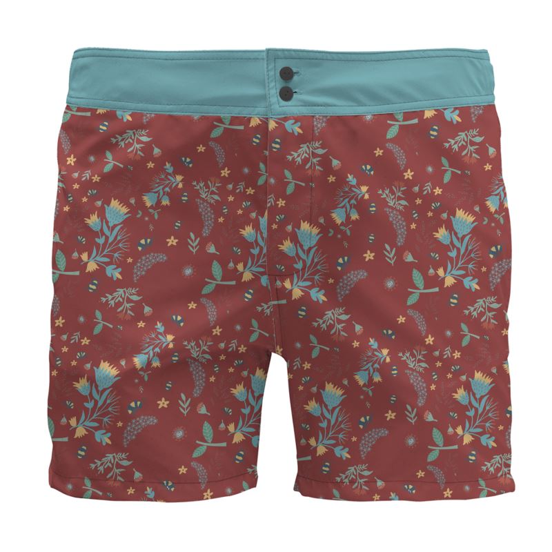 Men's Board Shorts — Bee Garden Rustic Bloom