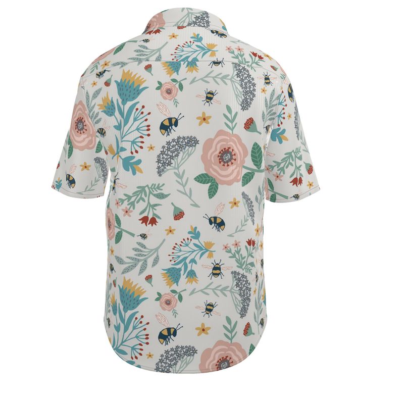Bee Garden Men's Short Sleeve Shirt