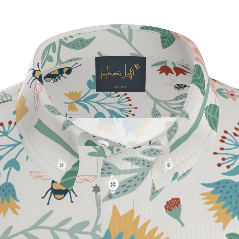 Bee Garden Men's Short Sleeve Shirt