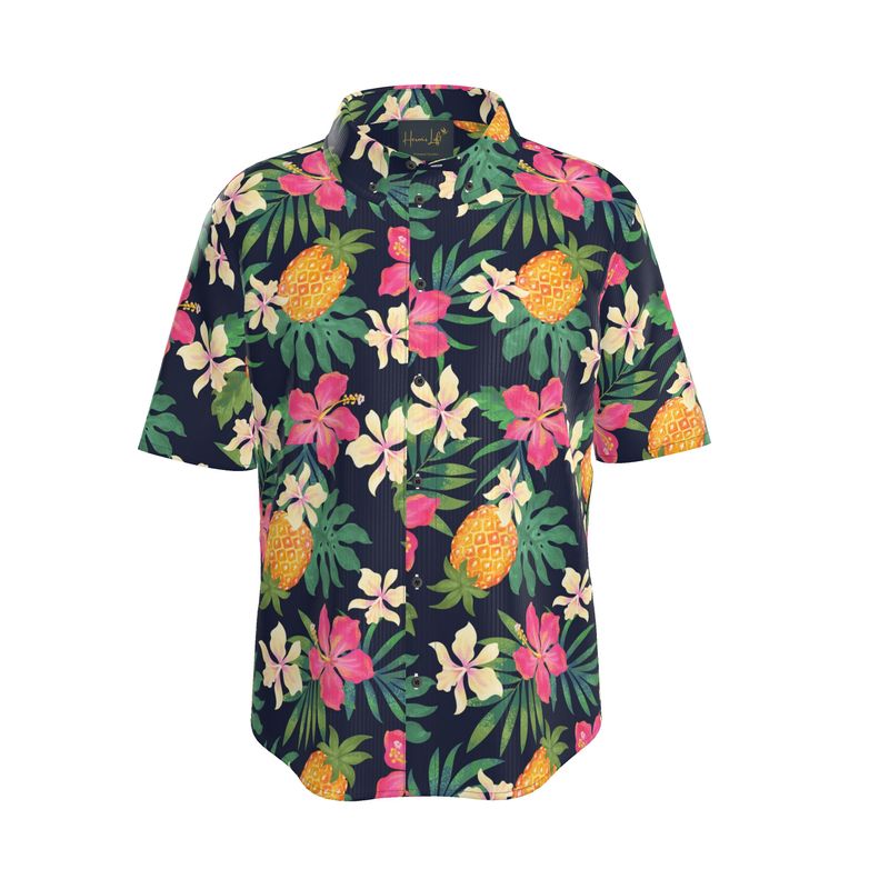 Men’s Button-Up Shirt — Pineapple Paradise