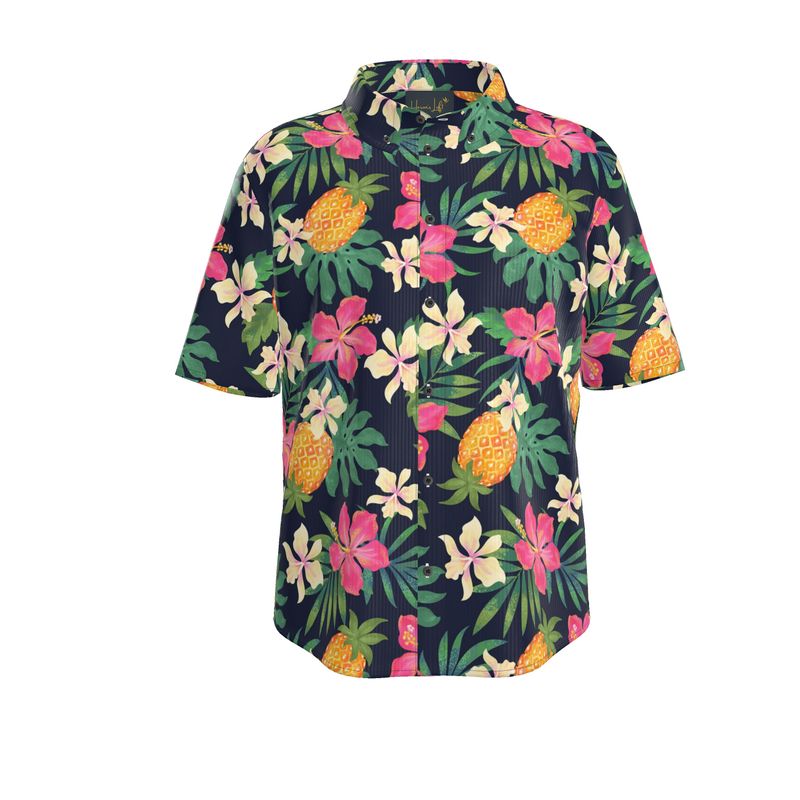 Men’s Button-Up Shirt — Pineapple Paradise