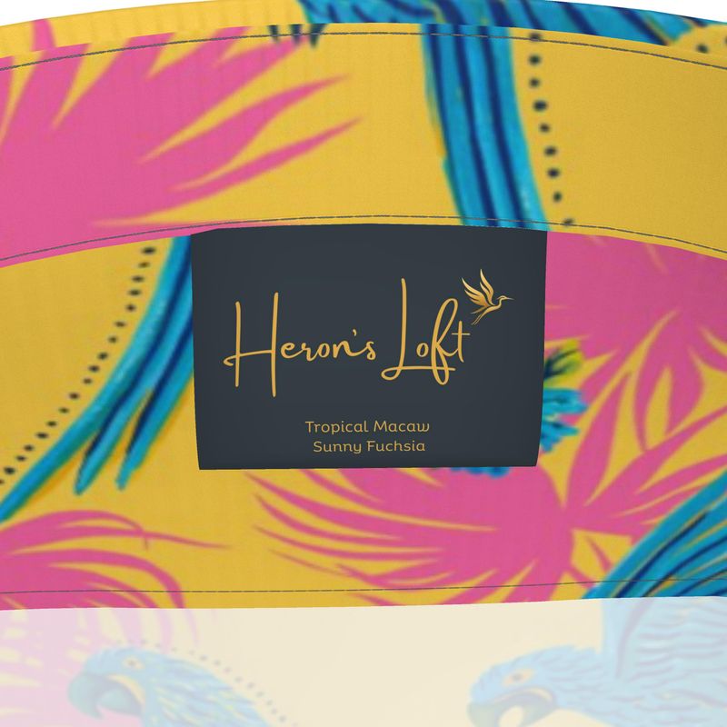 Tropical Macaw Sunny Fuchsia Men’s Button-Up Dress Shirt