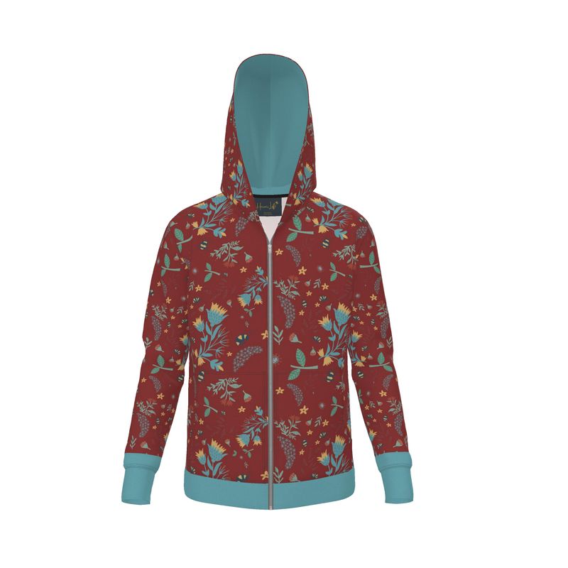 Premium Hoodie — Bee Garden Rustic Bloom