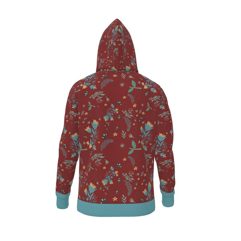 Premium Hoodie — Bee Garden Rustic Bloom