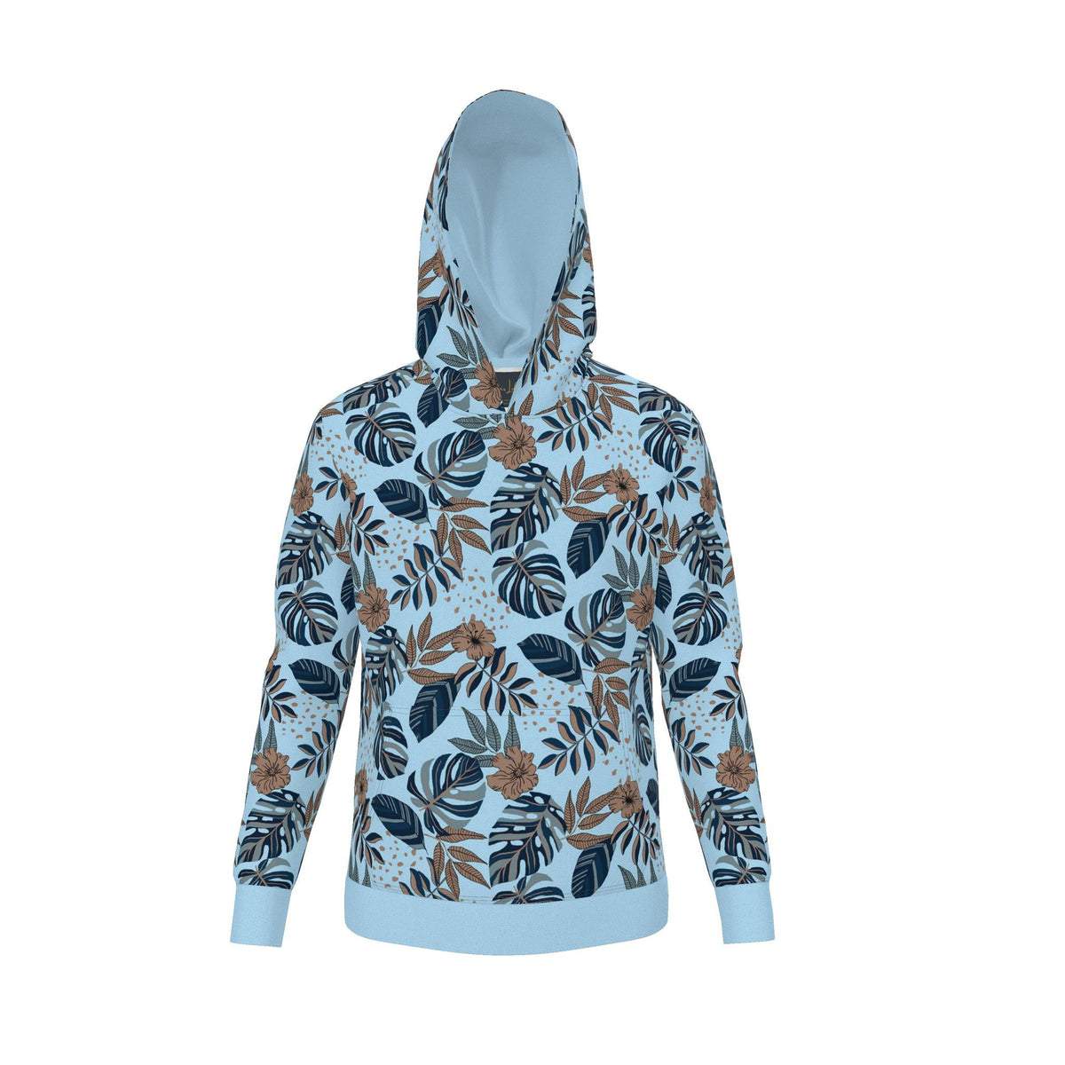 Women's Premium Hoodie — Midnight Monstera Bluehaven